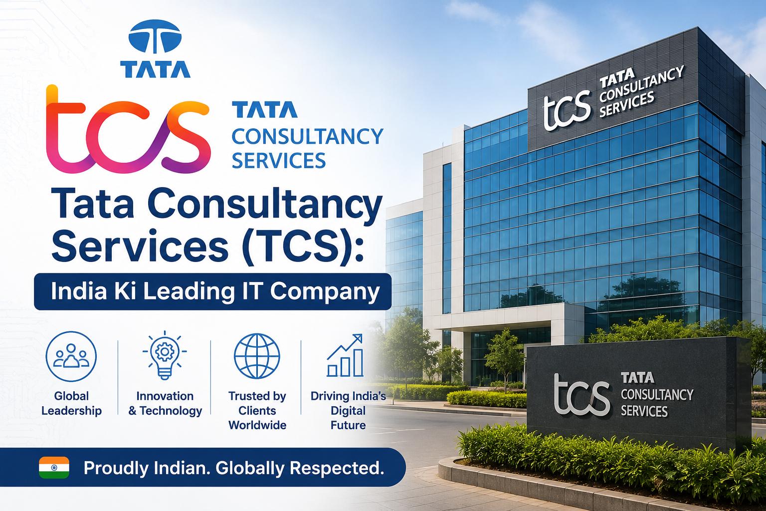Tata Consultancy Services, jise commonly TCS ke naam se jaana jata hai, duniya ki sabse badi IT services aur consulting companies mein se ek hai.